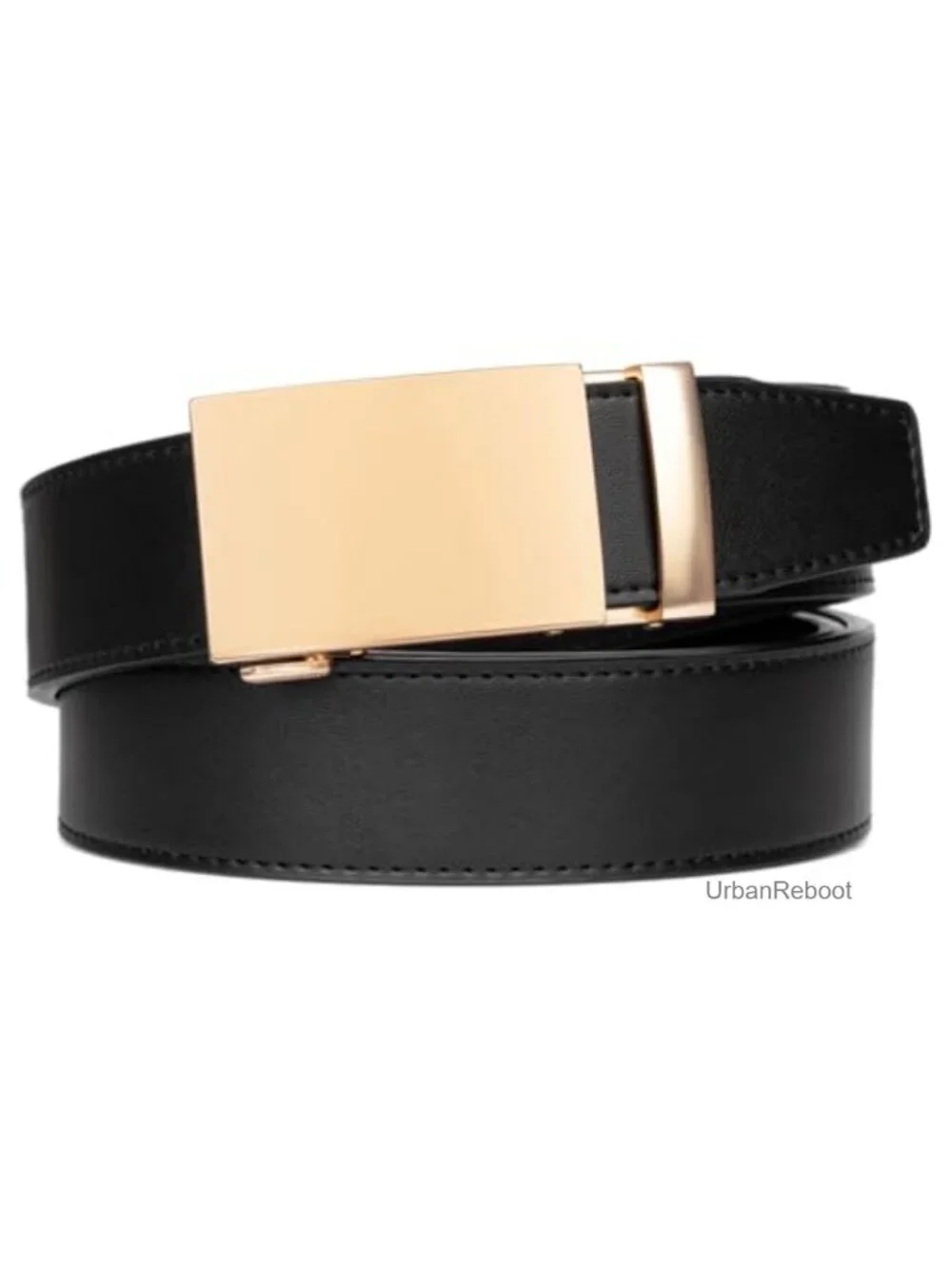 Genuine Leather Ratchet Belt for Men - Micro Adjustable 32 Slots
